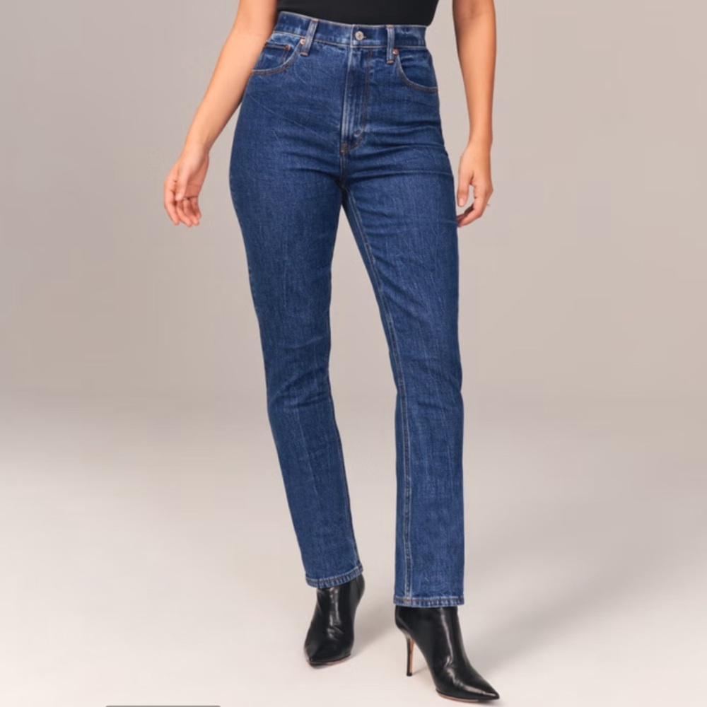 Abercrombie & Fitch The 90s Straight Ultra High Rise. Fits Size 27/4S - 28/6R - Picture 1 of 9